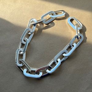 Silver Jenny Bird Mega Link Necklace